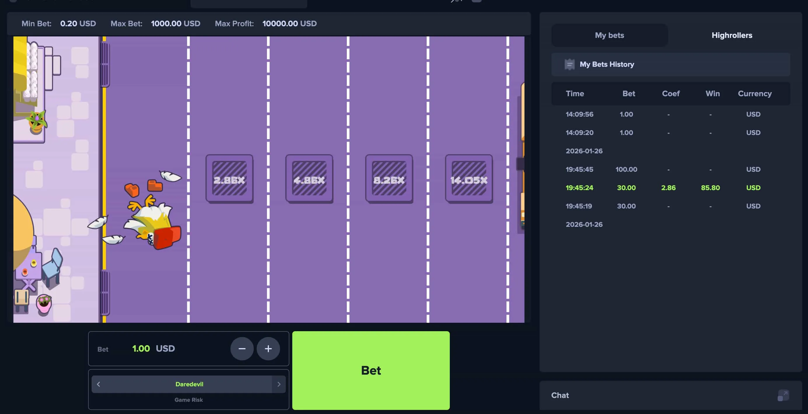 Chicken Cross Spielprinzip und Ablauf Chicken Cross Spielprinzip und Ablauf